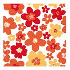 Ambiente - Servetti 33x33 cm 20 kpl Flower Power red