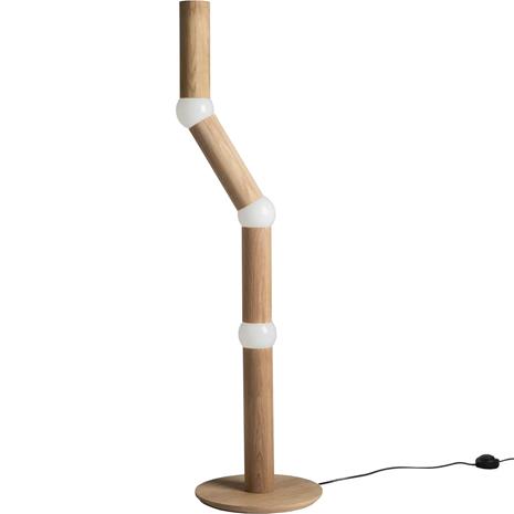 Oblure Lightbone lattiavalaisin 124,3 cm Natural oak