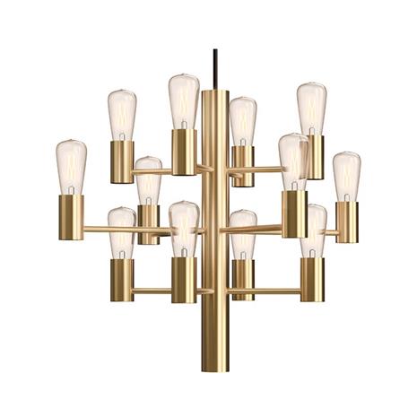 Herstal - Manola Mini 12 Kattokruunu Satin Messinki