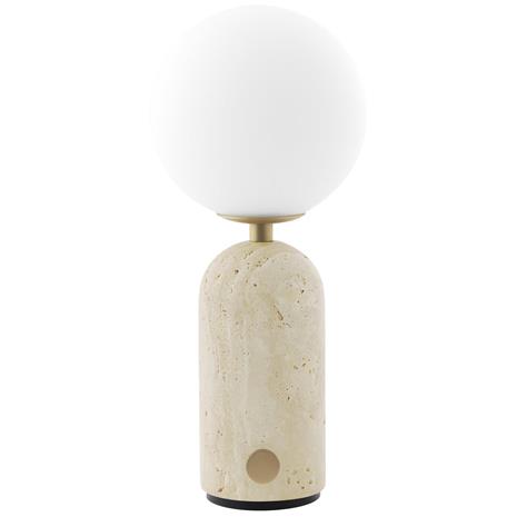 Globen Lighting Torrano pöytälamppu kannettava Beige travertiini