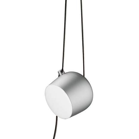 Flos Aim Cable-plug Pendant, Light Silver Anodized
