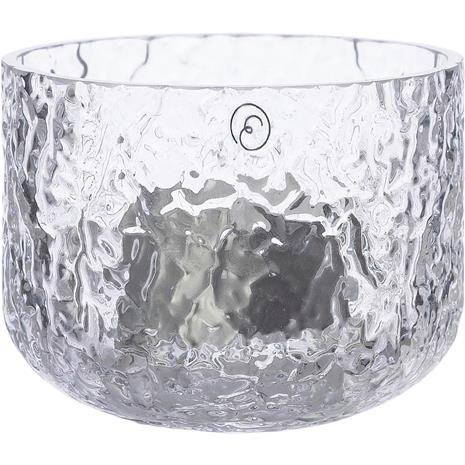 Ljuslykta 6 cm, mönstrat glas