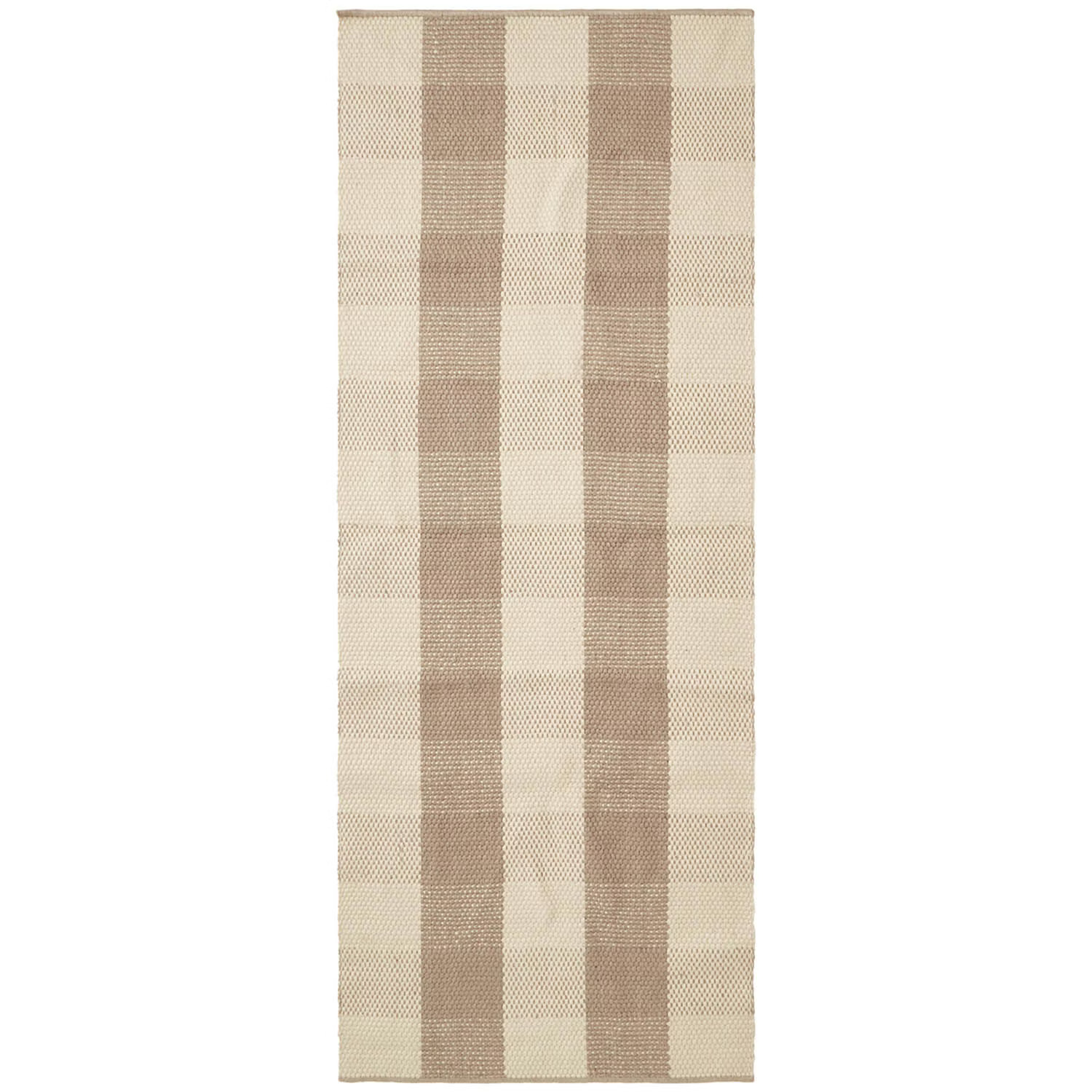 Lexington Checked Jute Matto 80x220 Cm /luonnonvärinen - Kuviolliset matot Juutti Beige - 10008091-2614-RG15