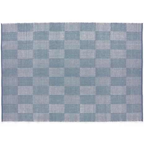 HAY - Check Rug 170 x 240 cm - Light blue