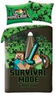 Halantex lasten mikrokuituinen vuodevaatesetti Minecraft MNC785BL, 140x200, 2-osainen