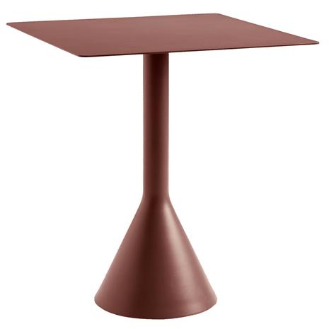 HAY Palissade Cone Pöytä 65x65 Cm - Parvekekalusteet & Ulkosetit Puuterilakattu Teräs Iron Red - AA695-A378-AH17