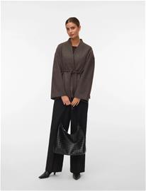 Vero Moda Awsijina Ls V-Neck Short Jacket Noos - Brown - XL