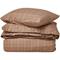 Lexington Checked Lyocell/cotton Vuodesetti 220x220 Cm /valkoinen - Vuodevaatesarjat Puuvilla Ruskea - 12430017-2910-S305 – kuva 6