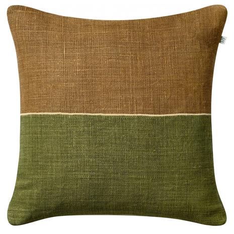 Chhatwal & Jonsson Amol tyynynpäällinen 50x50 cm Taupe-cactus green – kuva 5/6