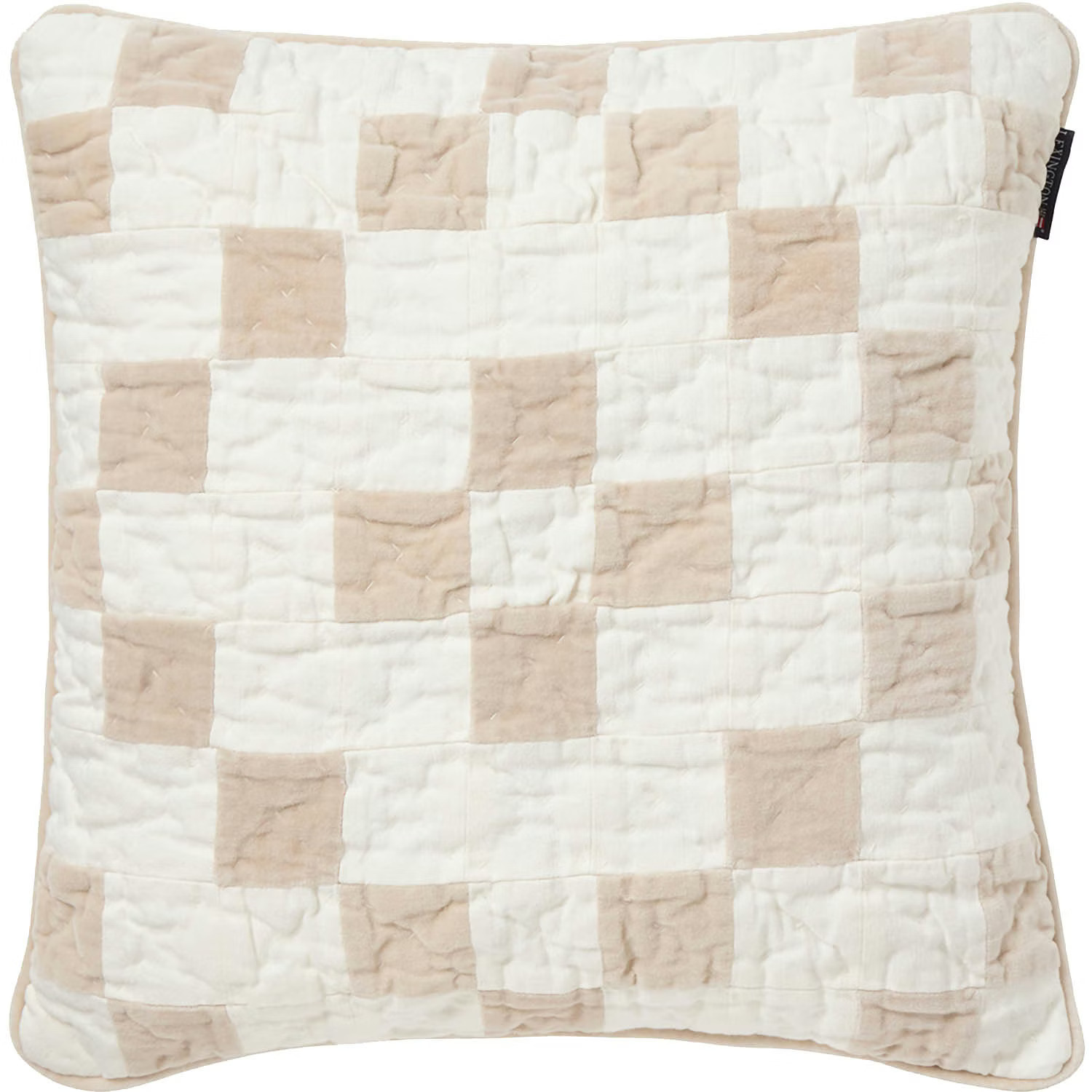 Lexington Patchwork Tyynynpäällinen 50x50 Cm - Koristetyynyt & Suojukset Luomupuuvilla Valkoinen - 12514100-1000-SH25