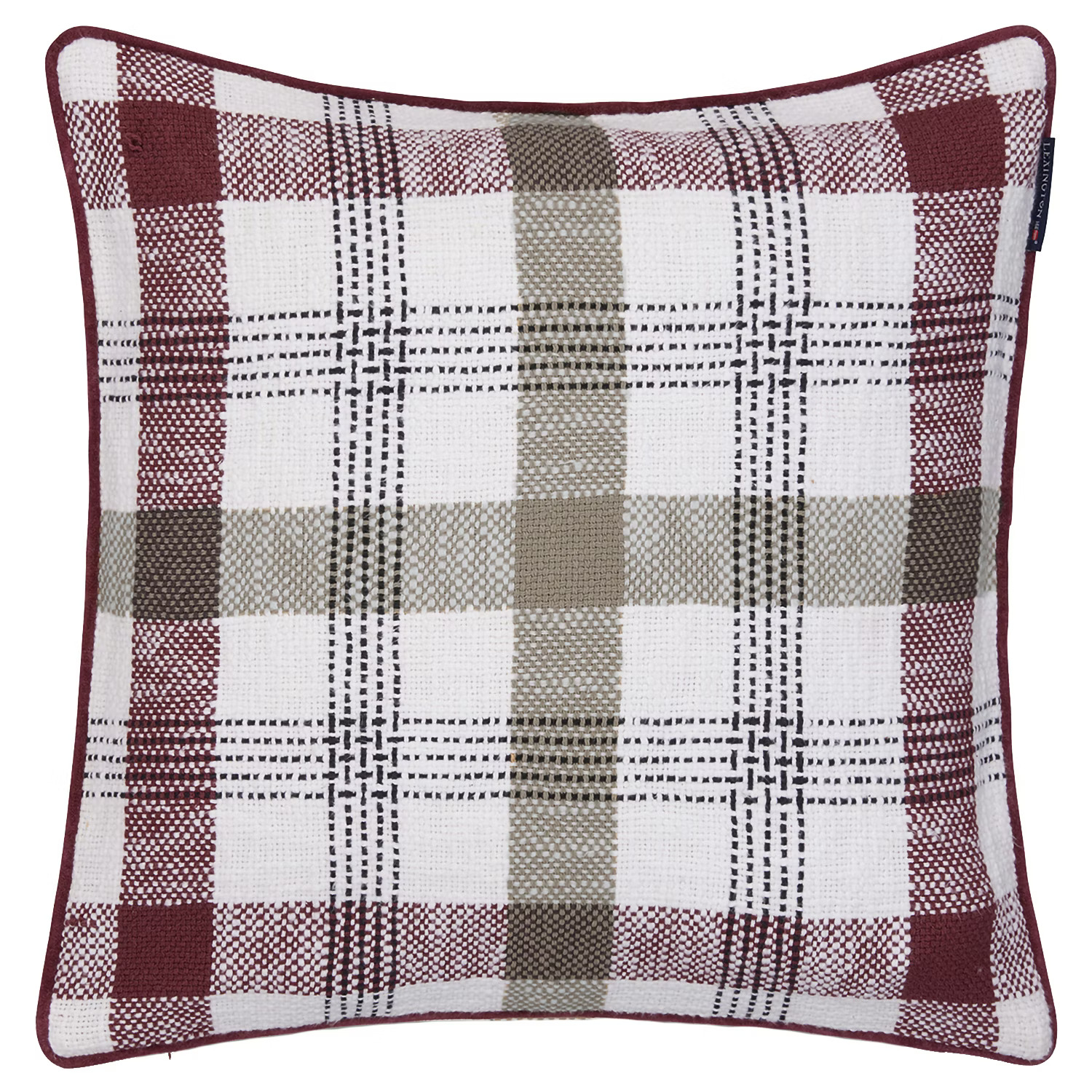 Lexington Tyynynpäällinen 50x50 Cm /burgundinpunainen - Koristetyynyt & Suojukset Kierrätyspuuvilla Stone - 12534109-2895-SH25