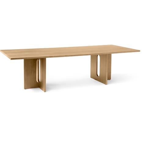 MENU Androgyne Rectangular -ruokapöytä Natural oak, 280 x 110 cm