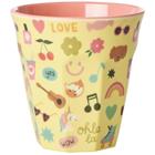 RICE kuppi 25 Cl Unicorn Love - Kahvikupit Melamiini Multi - MELCU-UNILO