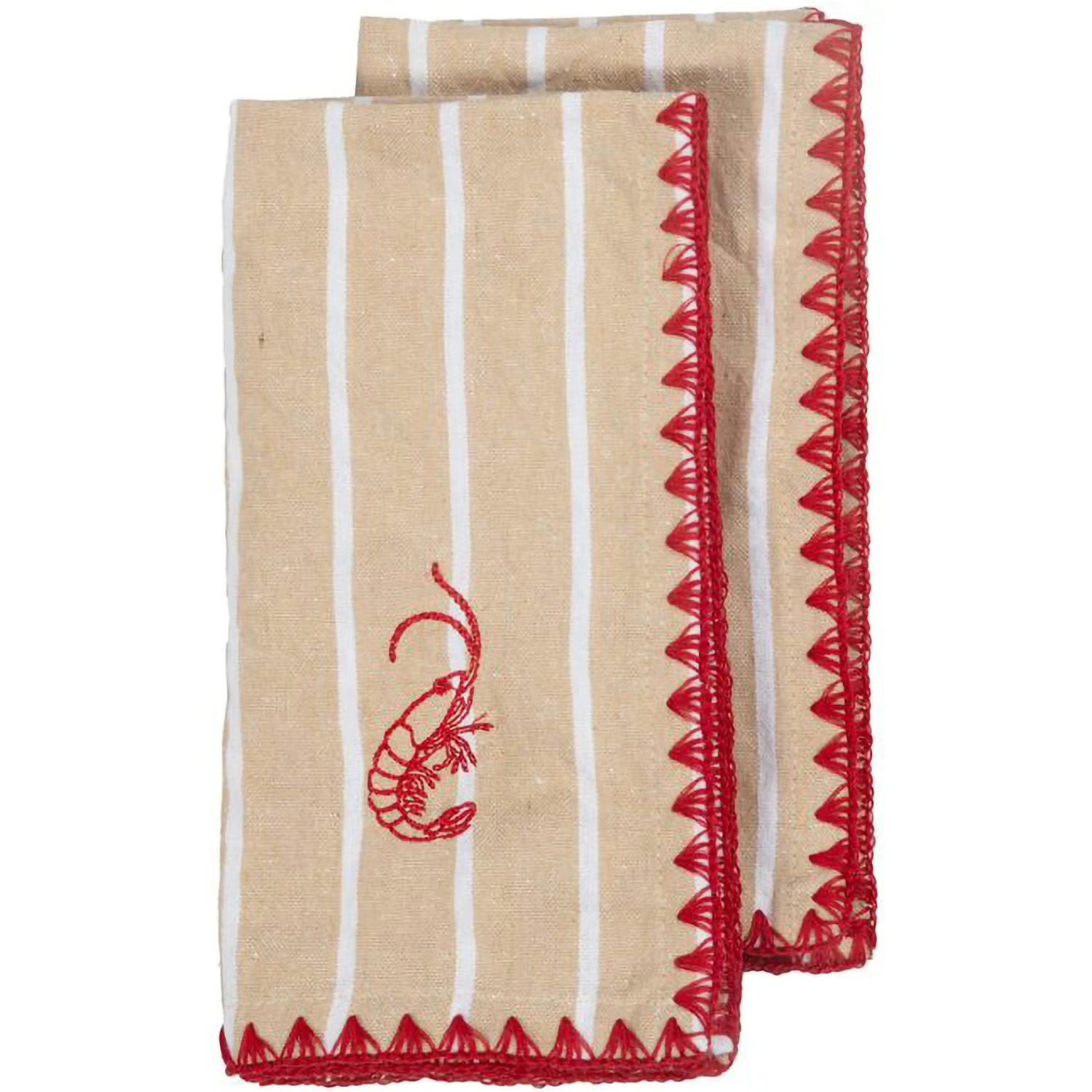 ByON Bubba Keittiöpyyhkeet 2 Kpl:n Pakkaus 50x70 Cm - Keittiöpyyhkeet Kierrätyspuuvilla Beige - 5219805303