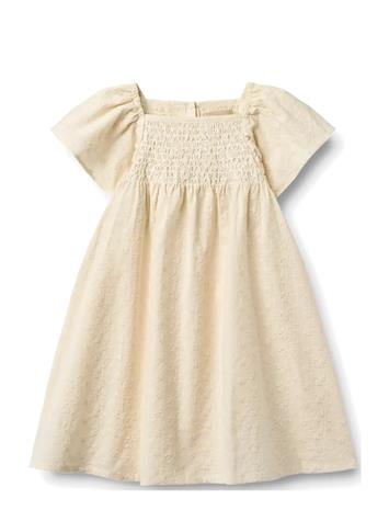 Wheat Dress S/S Elva - Cream - 152