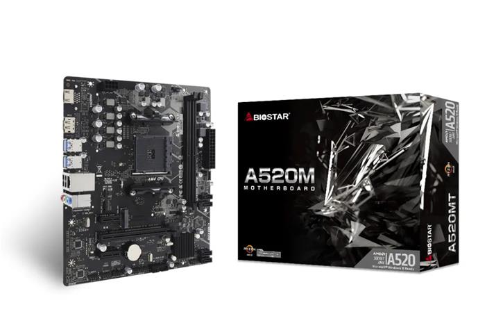 Biostar A520MT AM4 mATX -emolevy