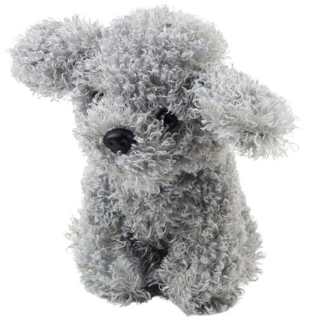 Pehmolelu Koira Villakoira, 20 cm, harmaa
