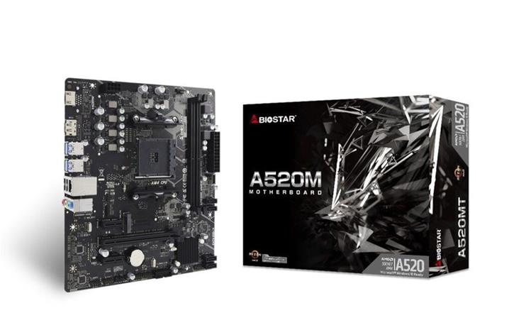 Biostar A520MT AM4 mATX -emolevy
