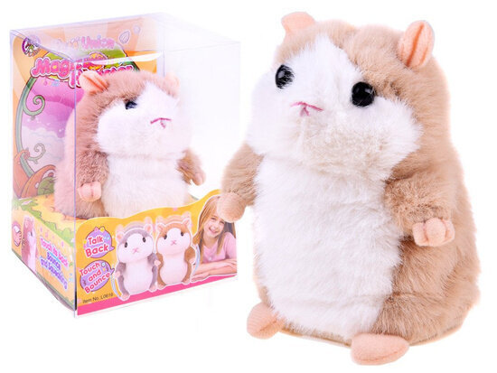 Interaktiivinen puhuva hamsteri, ruskea