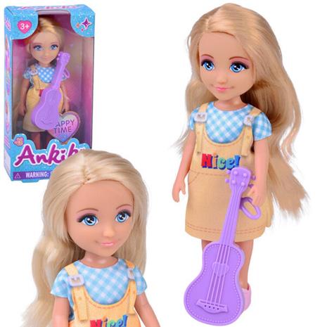 Mini nukke Ankiki kitaran kanssa, 14 cm