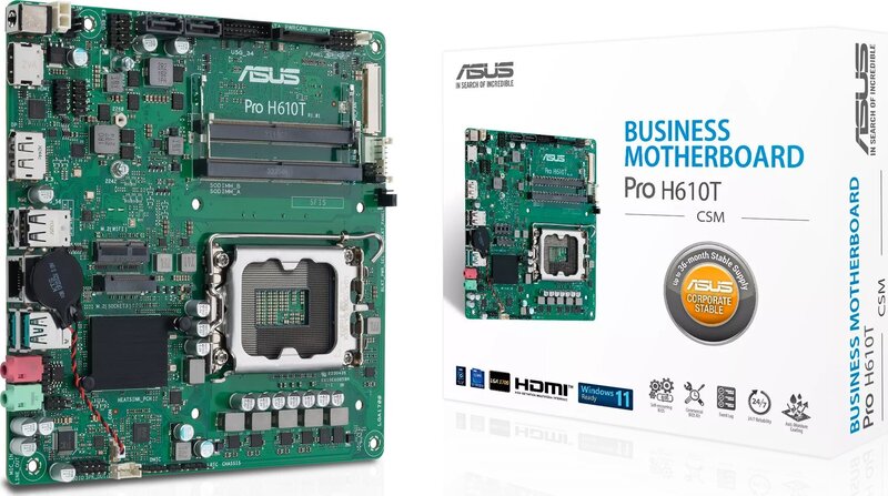 1700 ASUS PRO H610T-CSM mITX – kuva 8/8