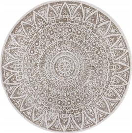Kaksinkertainen ulko- ja sisämatto, pyöreä, 100cm, beige