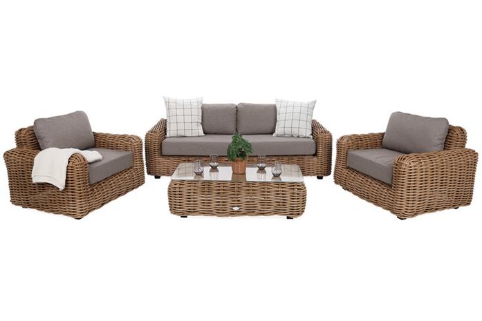 Ulkokalustesetti Umbria, Beige / Taupe Melange