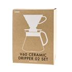 Hario V60-02 Craft suodatinsuppilokannusuodattimetkahvimitta valkoinen