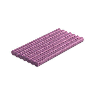 Bradas Glitter Pink kuumaliimapatruunat 7×100 mm, 7 kpl