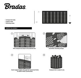 Kompostiastia Bradas, 180 l, Ø50 cm