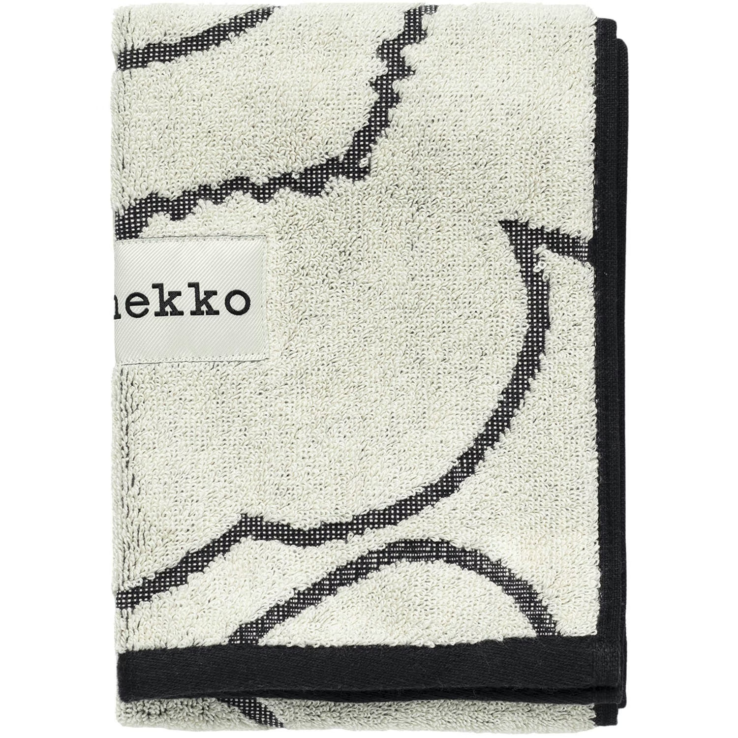 Marimekko Piirto Unikko Vieraspyyhe 30x50 Cm /charcoal - Pyyhkeet & Kylpypyyhkeet Puuvilla Luonnonvalkoinen - 073798-190