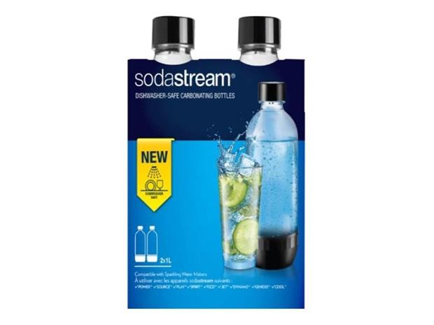 SodaStream Classic pullo 2x1 litraa, musta