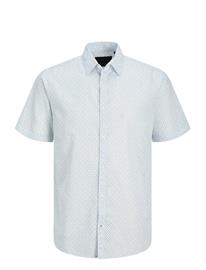 Jack & Jones Jprblasummer Linenblend Print S/S Jnr - Blue - 176