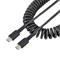 StarTech.com 20in (50cm) USB C Charging Cable Coiled Heavy Duty Fast Charge & Sync USB-C Cable USB 2.0 Type-C Cable – kuva 1