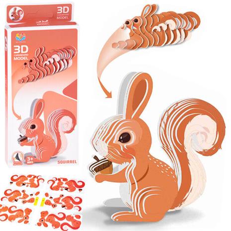 3D pahvinen palapeli – orava, 35 osaa – kuva 1/1
