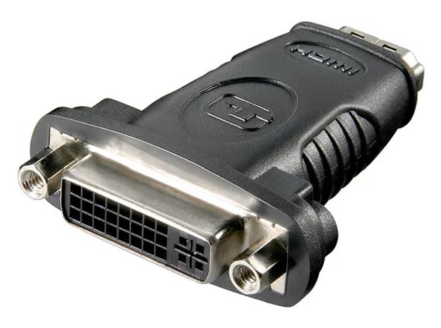 Pro HDMI™/DVI-I adapter nickel plated