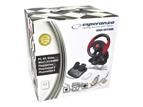 Esperanza EGG103, PC/PS2/PS3 -rattiohjain ja -polkimet