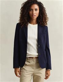 GANT Slim Pique Blazer - Navy - 46