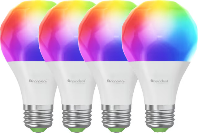 Nanoleaf Essential RGB LED älylamppu 9 W E27 (4 kpl) – kuva 1/7