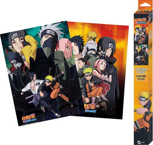 NARUTO SHIPPUDEN - Set 2 Posters - Ninjas (52x38)