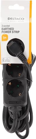 Aurdel power strip - child protected earthed - 3680 Watt