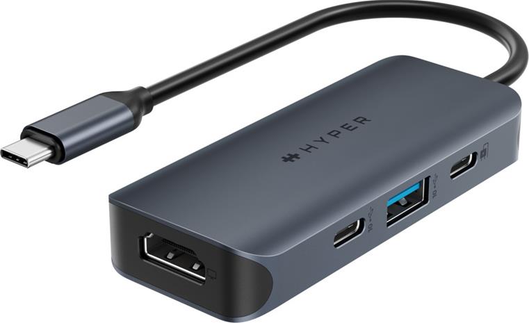 Hyper HyperDrive EcoSmart Gen.2 Universal USB-C 4-in-1 Hub w 100 W PD Power Pass-thru