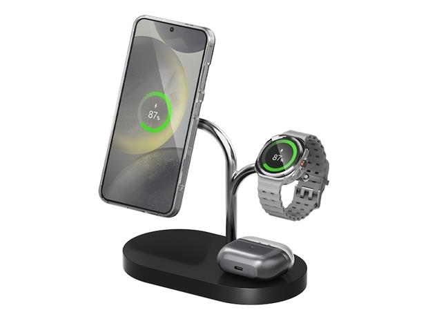 SAMSUNG WIRELESS MAGNETIC CHARGER 3-IN-1 BLACK – kuva 5/8