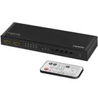 LogiLink HDMI-kytkin 4x2-porttinen matriisi 4K/60 Hz HDR ARC-uuttoskaalaus RC:llä