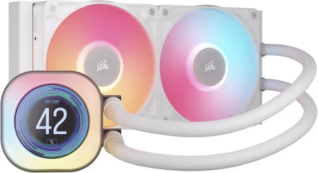 Corsair iCUE LINK TITAN 240 RX LCD White - CPU Vesijäähdytys - Max 36 dBA