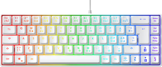 Next MX6 mini 65 RGB, pelinäppäimistö