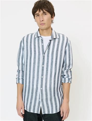 Matinique Mamarc Short Tops Shirts Linen Shirts Green Matinique