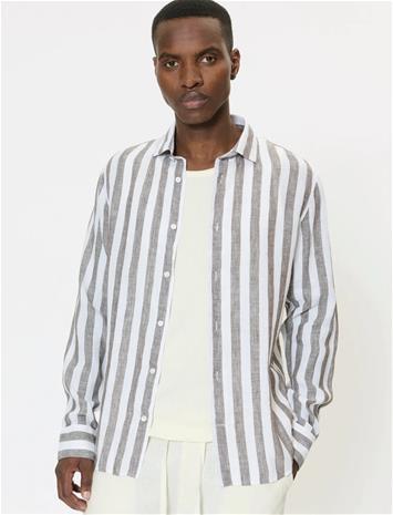 Matinique Mamarc Short Tops Shirts Linen Shirts Green Matinique