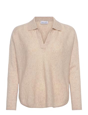 Davida Cashmere Curved Open Collar - Yellow - S