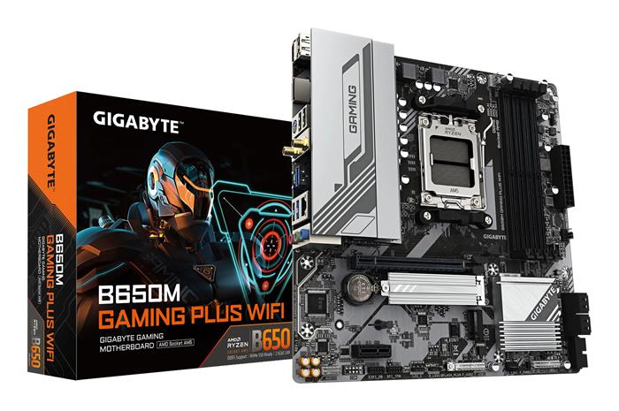 GIGABYTE B650M GAMING PLUS WIFI Emolevy - AMD B650 - AMD AM5 socket - DDR5 RAM - ATX